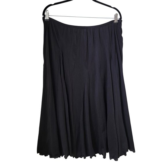 Cato Size L Black A Line Full Skirt, Lined. Semi-Flared. Exc. Used Cond. - Picture 1 of 9